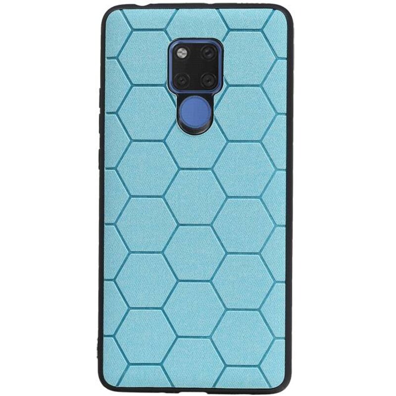 Estuche rígido hexagonal para Huawei Mate 20 X azul