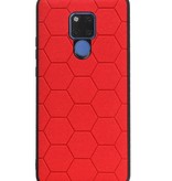 Estuche rígido hexagonal para Huawei Mate 20 X rojo