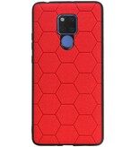 Estuche rígido hexagonal para Huawei Mate 20 X rojo