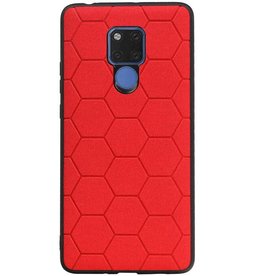 Estuche rígido hexagonal para Huawei Mate 20 X rojo