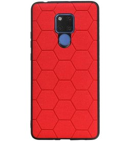 Hexagon Hard Case voor Huawei Mate 20 X Rood