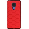 Estuche rígido hexagonal para Huawei Mate 20 X rojo