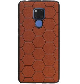 Estuche rígido hexagonal para Huawei Mate 20 X marrón