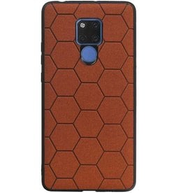 Hexagon Hard Case voor Huawei Mate 20 X Bruin