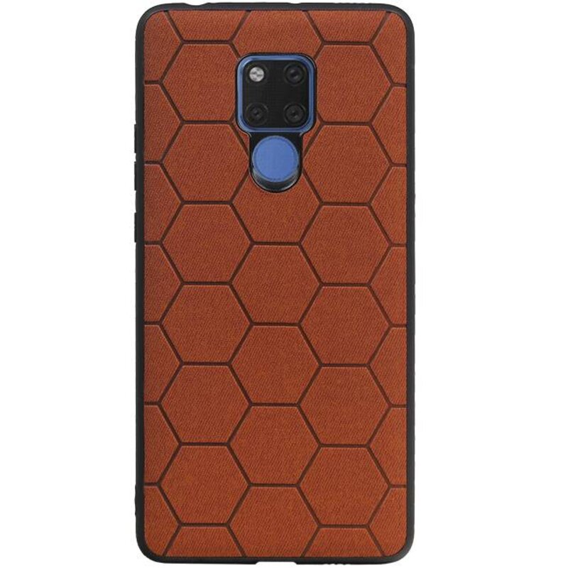 Estuche rígido hexagonal para Huawei Mate 20 X marrón