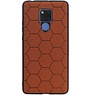 Estuche rígido hexagonal para Huawei Mate 20 X marrón