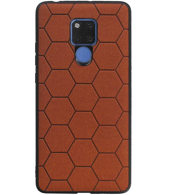 Hexagon Hard Case for Huawei Mate 20 X Brown