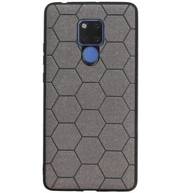 Custodia rigida esagonale per Huawei Mate 20 X grigio