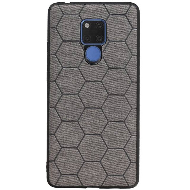 Hexagon Hard Case voor Huawei Mate 20 X Grijs