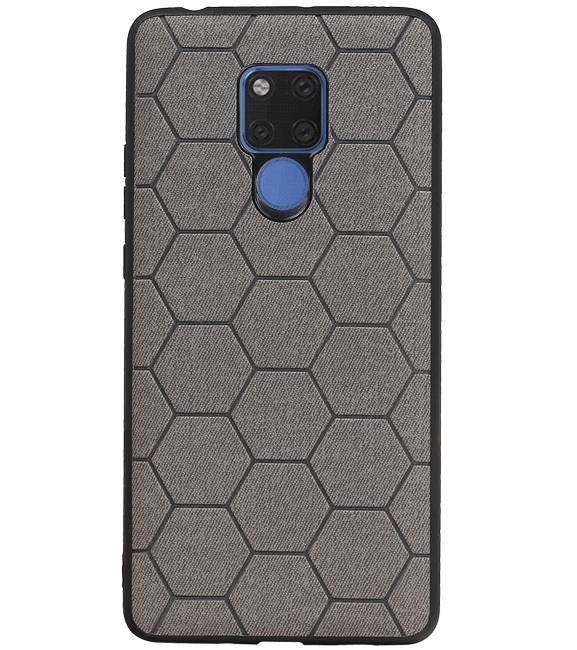 Hexagon Hard Case voor Huawei Mate 20 X Grijs