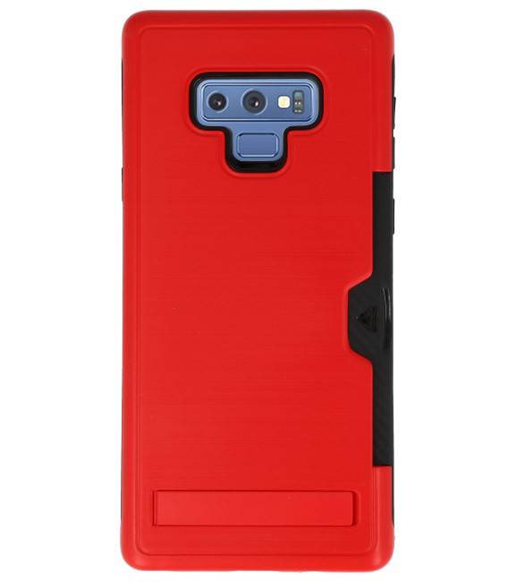 Tough Armor Card Stand Stand Case til Note 9 Rød