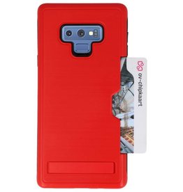 Étui de support pour carte Tough Armor pour Note 9 Rouge