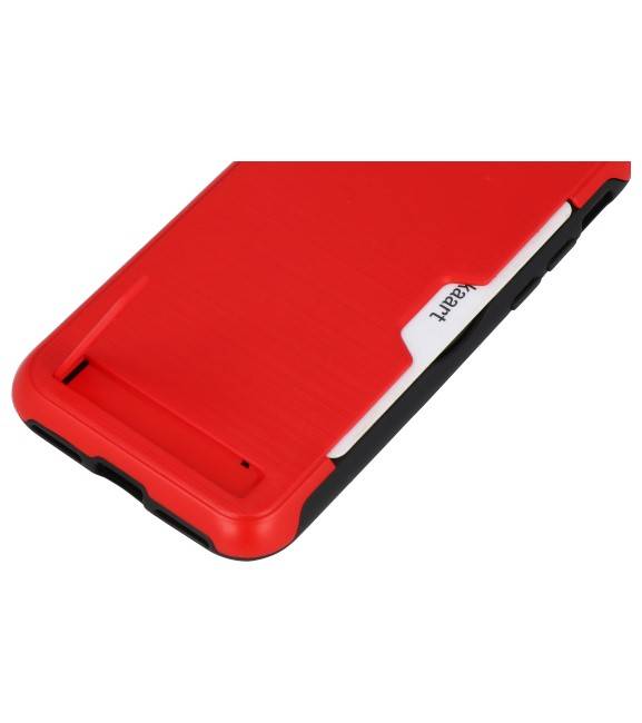 Tough Armor Card Stand Stand Case for Note 9 Red