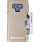 Tough Armor Kaarthouder Stand Hoesje voor Note 9 Goud