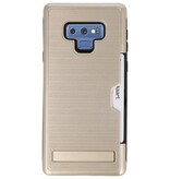 Tough Armor Kaarthouder Stand Hoesje voor Note 9 Goud
