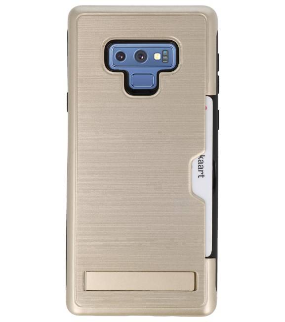 Tough Armor Card Stand Stand Case for Note 9 Gold