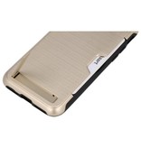 Estuche resistente con soporte para tarjetas de armadura para Note 9 Gold