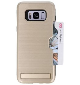 Étui de support pour carte Tough Armor pour Galaxy S8 Plus Gold