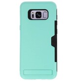 Tough Armor Card Stand Stand Case for Galaxy S8 Plus Turquoise