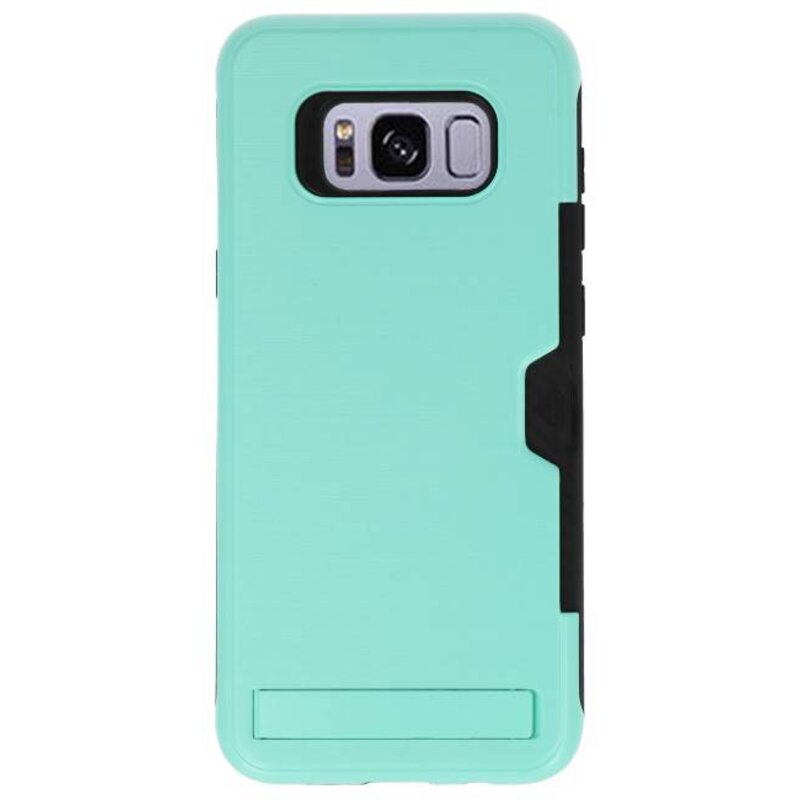 Tough Armor Card Stand Funda para Galaxy S8 Plus Turquesa