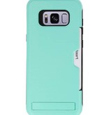 Tough Armor Card Stand Funda para Galaxy S8 Plus Turquesa