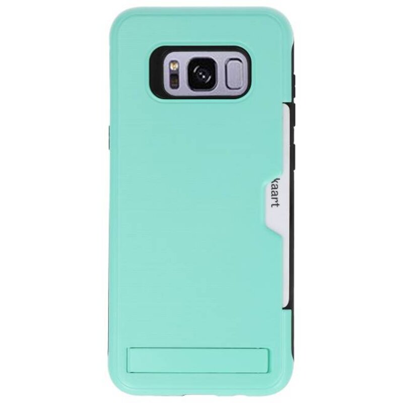 Tough Armor Card Stand Funda para Galaxy S8 Plus Turquesa