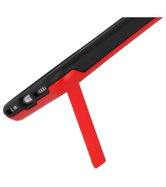 Tough Armor Card Stand Stand Taske til Galaxy S9 Plus Red