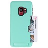 Tough Armor Kartenständerständer Case für Galaxy S9 Turquoise