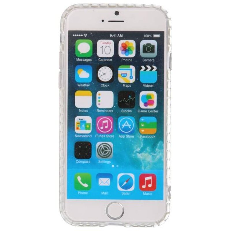 Fundas de silicona de estilo geométrico transparente para iPhone 6