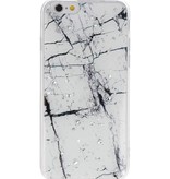 Print Hardcase til iPhone 6 Marmor Hvid