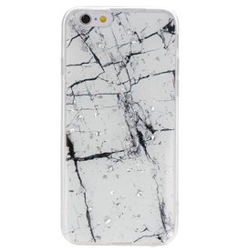 Coque rigide d'impression pour iPhone 6 Marble White