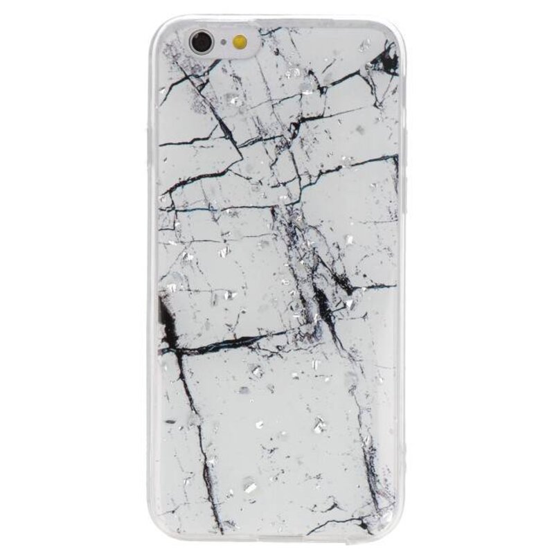Coque rigide d'impression pour iPhone 6 Marble White