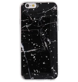 Print Hardcase til iPhone 6 Marmor Sort