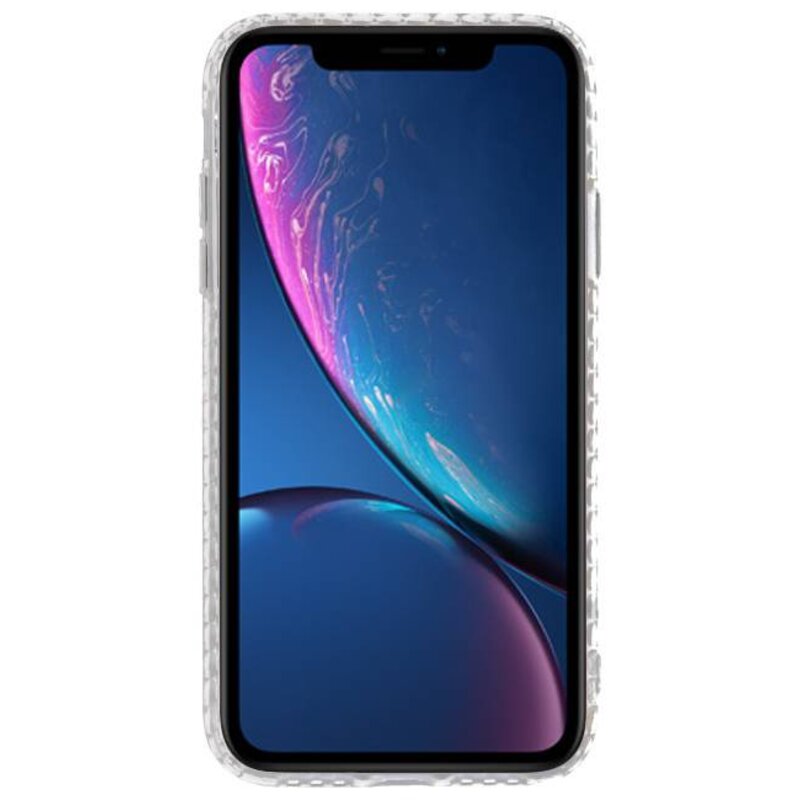 Fundas de silicona de estilo geométrico transparente para iPhone XR
