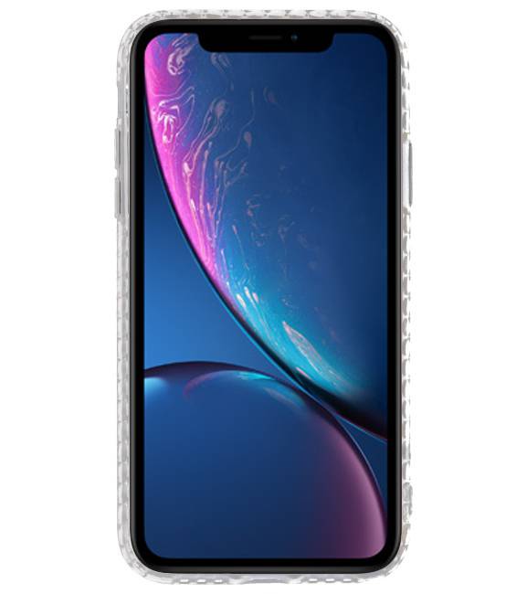 Transparente geometrische Silikonkoffer für iPhone XR