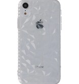 Custodie in silicone stile geometrico trasparente per iPhone XR