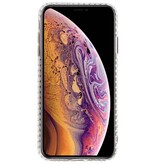 Custodie in silicone stile geometrico trasparente per iPhone XS Max