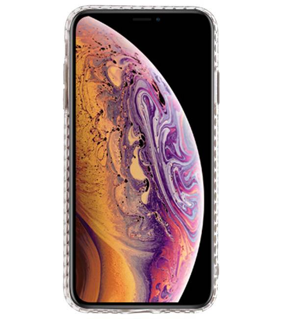 Coques en silicone transparentes de style géométrique pour iPhone XS Max