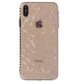 Custodie in silicone stile geometrico trasparente per iPhone XS Max
