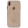 Custodie in silicone stile geometrico trasparente per iPhone XS Max