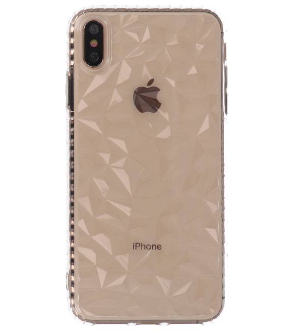 Transparent Geometric Style Silicone Cases for iPhone XS Max