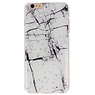 Coque rigide d'impression pour iPhone 6 Plus, marbre blanc