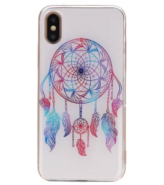 Estuche rígido de impresión para iPhone X / XS Dreamcatcher