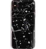 Hardcase für iPhone X / XS Marble Black drucken