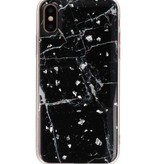 Print Hardcase for iPhone X / XS Marble Black