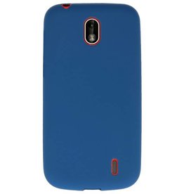 Custodia in TPU a colori per Nokia 1 Navy