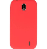 Coque TPU Couleur pour Nokia 1 Rouge