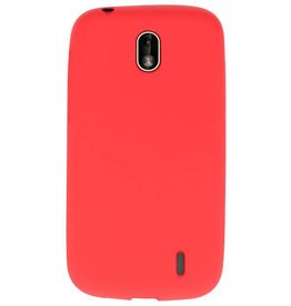Farve TPU Taske til Nokia 1 Red