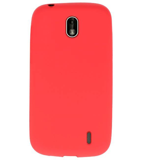 Color TPU Hoesje voor Nokia 1 Rood