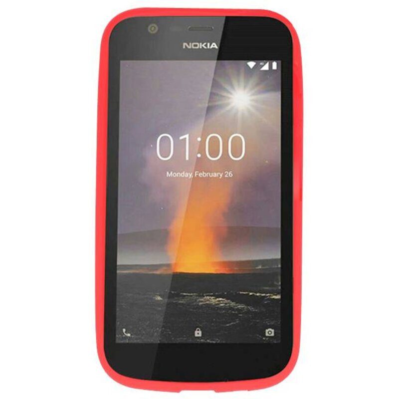 Custodia in TPU a colori per Nokia 1 Red